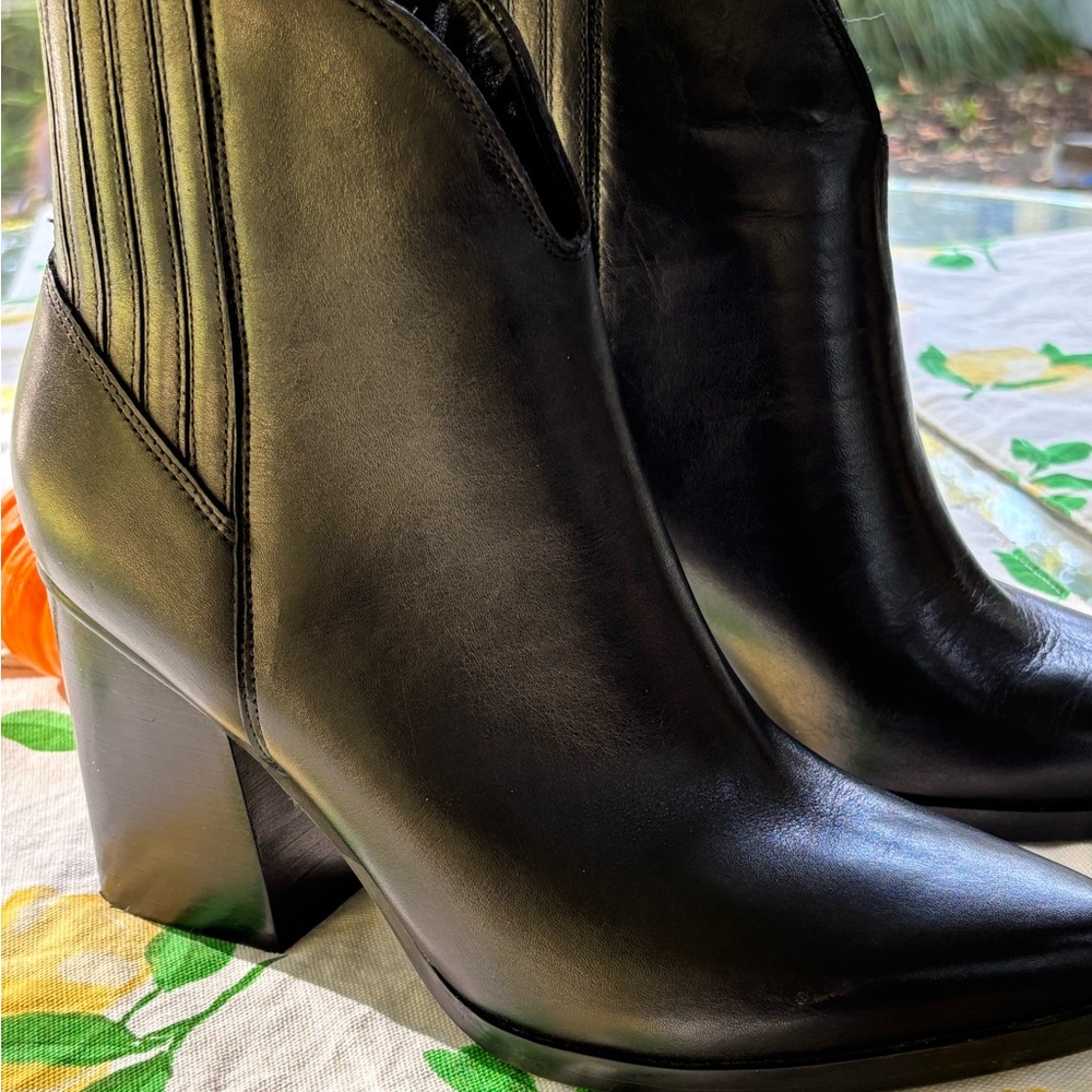 Marc Fisher Black Ankle Boots